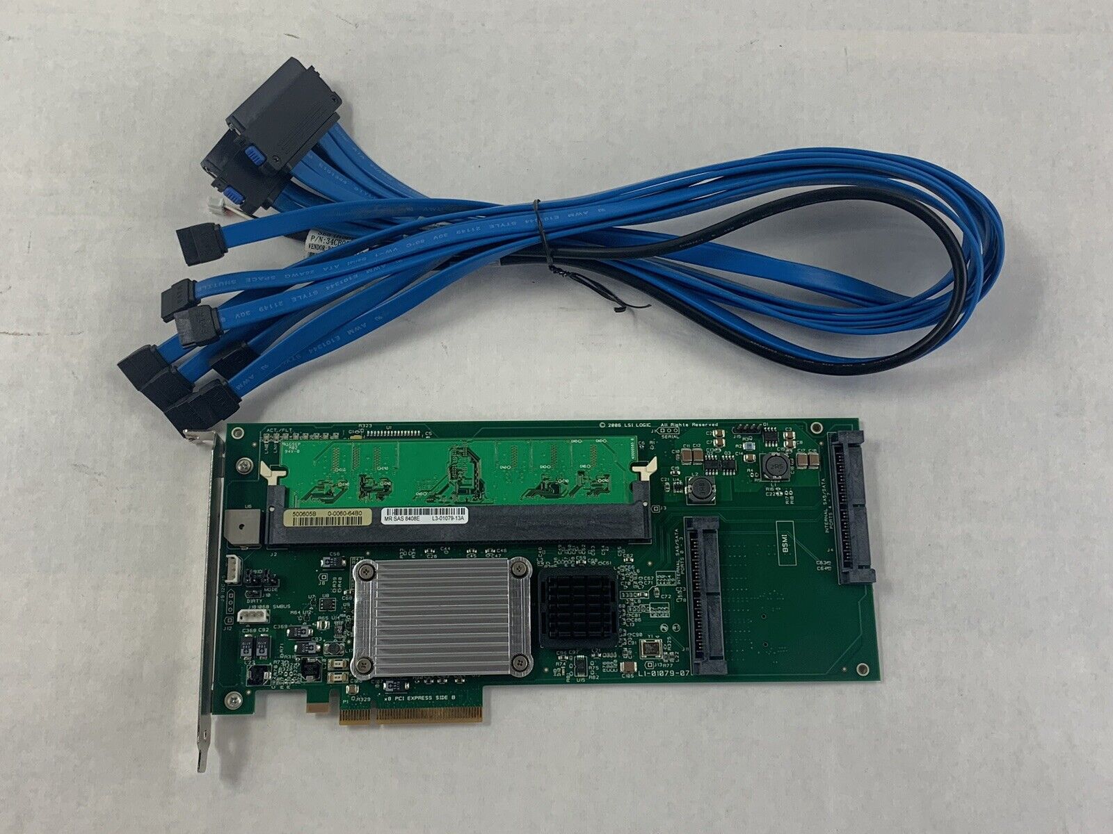 LSI SAS 8408e SAS RAID Controller Card D29815-151 DDR2 L3-01079-13A