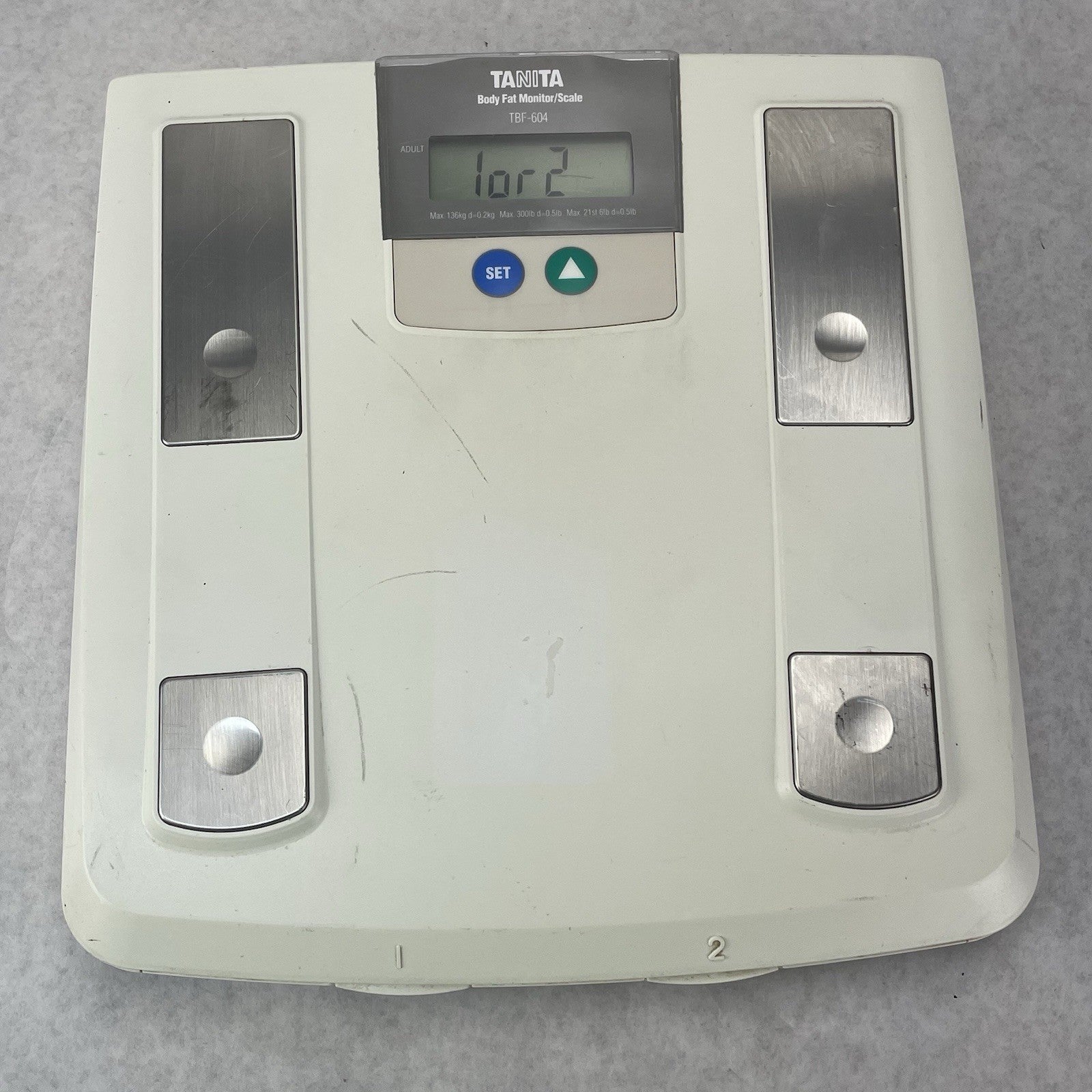 Tanita TBF-604 Body Fat Monitor Scale Power Tested1