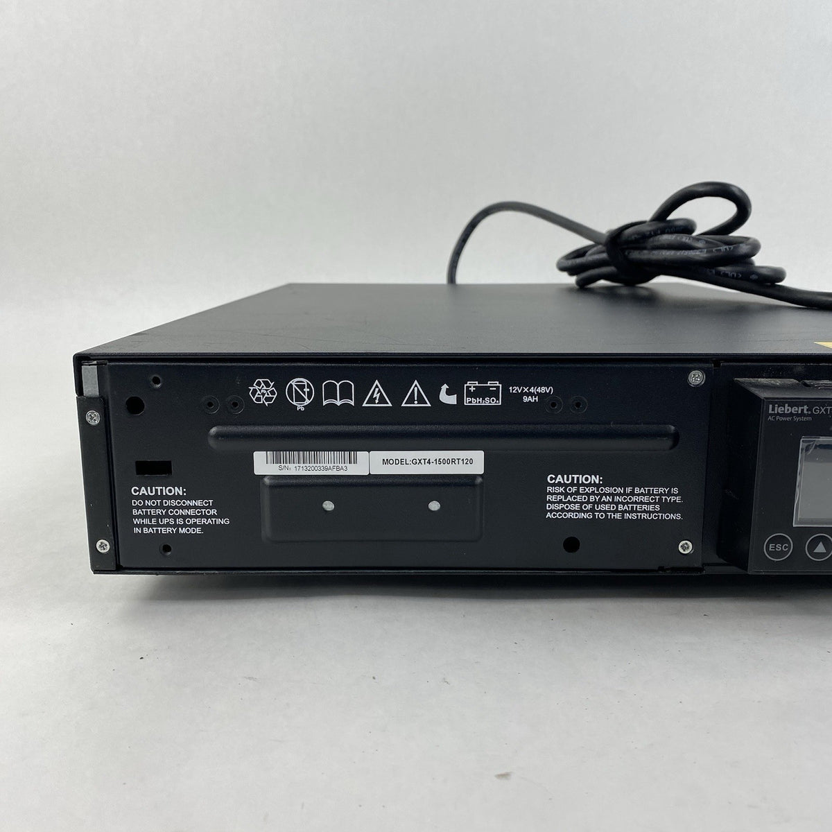 Vertiv Liebert GXT4-1500RT120 Battery Backups Tested - No Batteries Network Card20