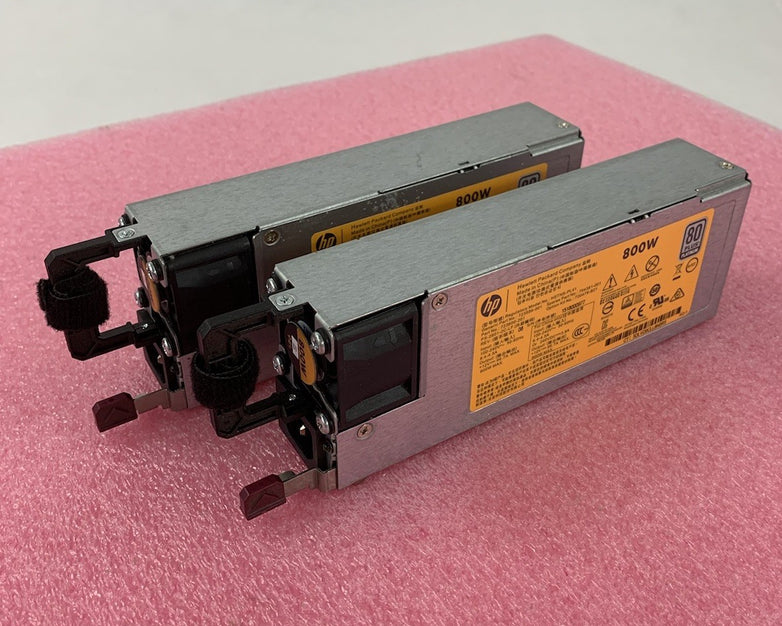 HP HSTNS-PL41 723599-001 800W Power Supply (Lot of 2)