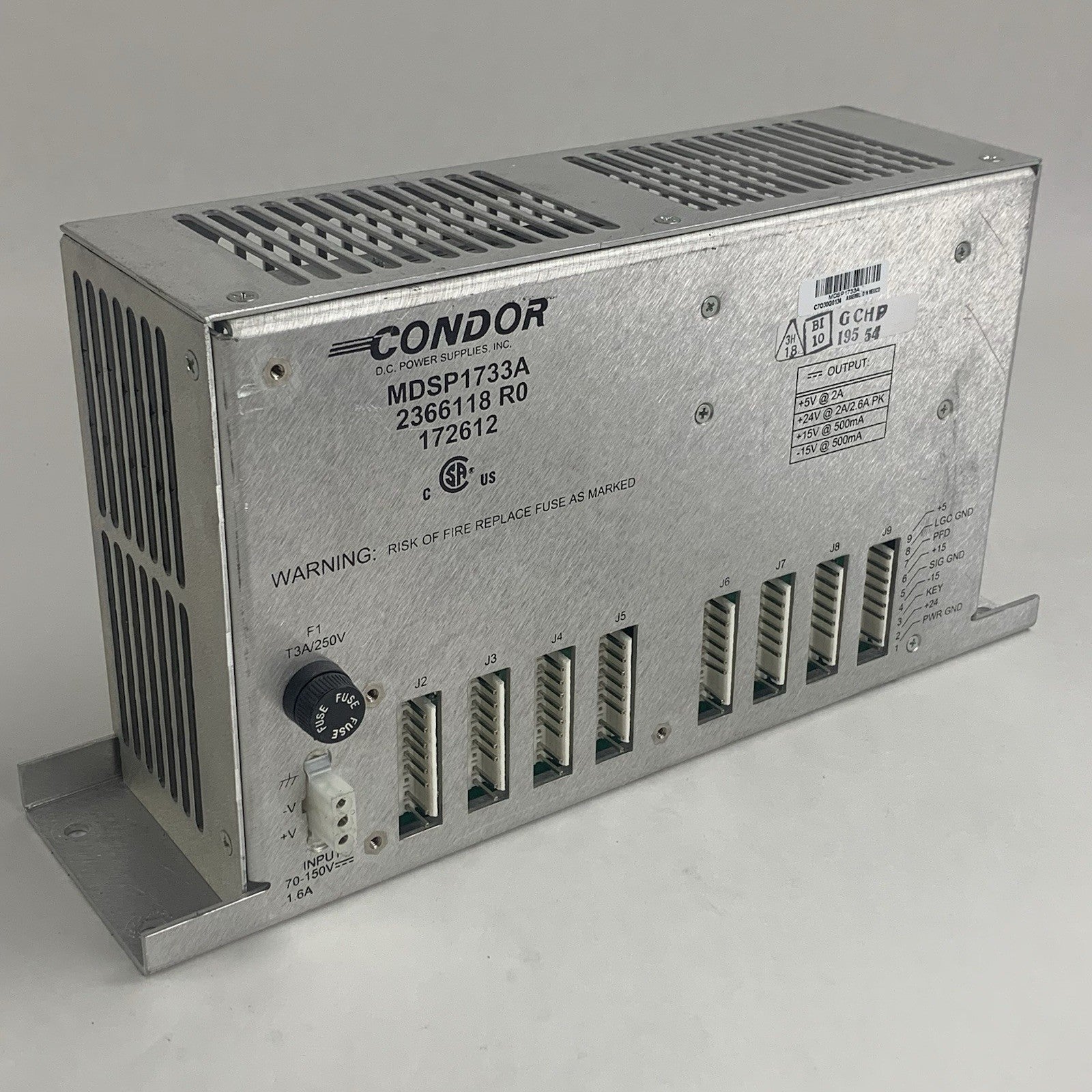 Condor MDSP1733A  DC Power Supply 2366118 GE Untested0
