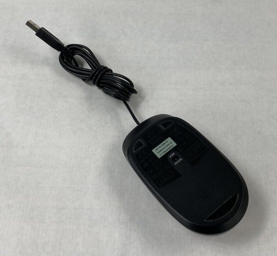 Lot of 4 HP 672652-001 USB 2 Button Optical Mouse Black Tested
