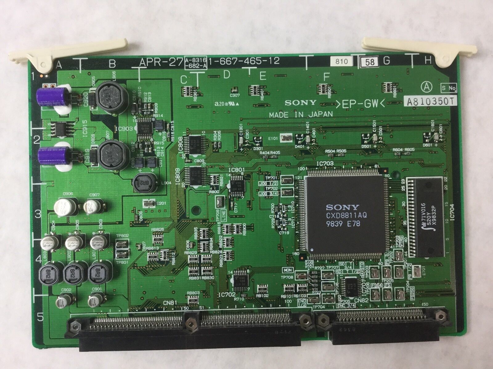 Genuine Sony Circuit Board (Removed from Betacam SX) 1-667-465-12 (A810350T)