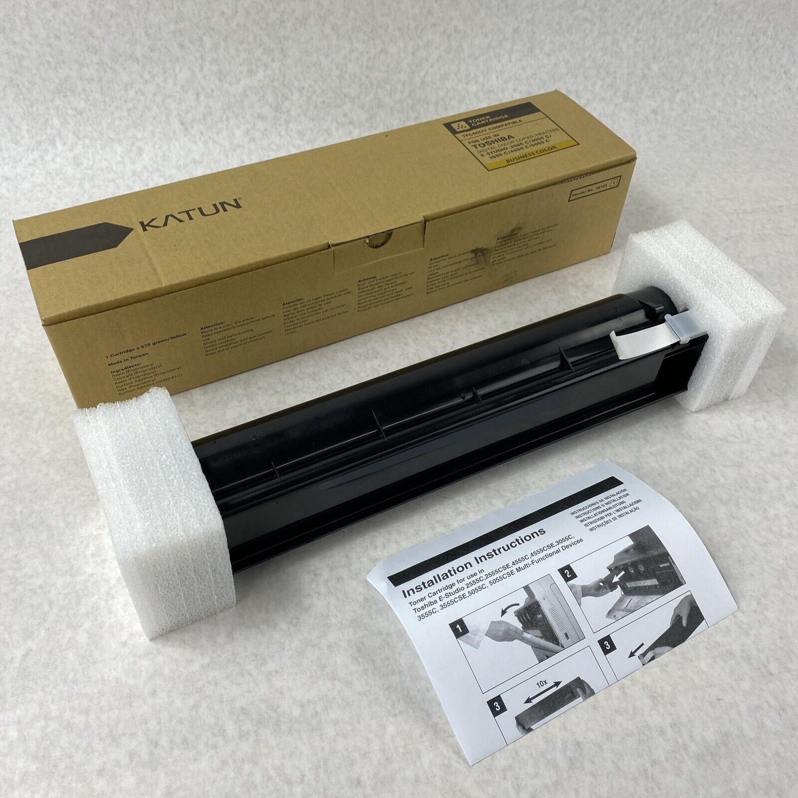 Katun TFC50UY Compatible Yellow Toner Cartridge For Toshiba E-Studio Printers