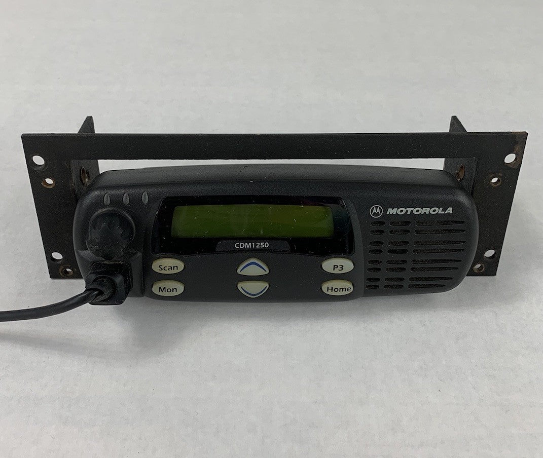 Motorola CDM1250 Mobile Radio Front Unit w/ Microphone
