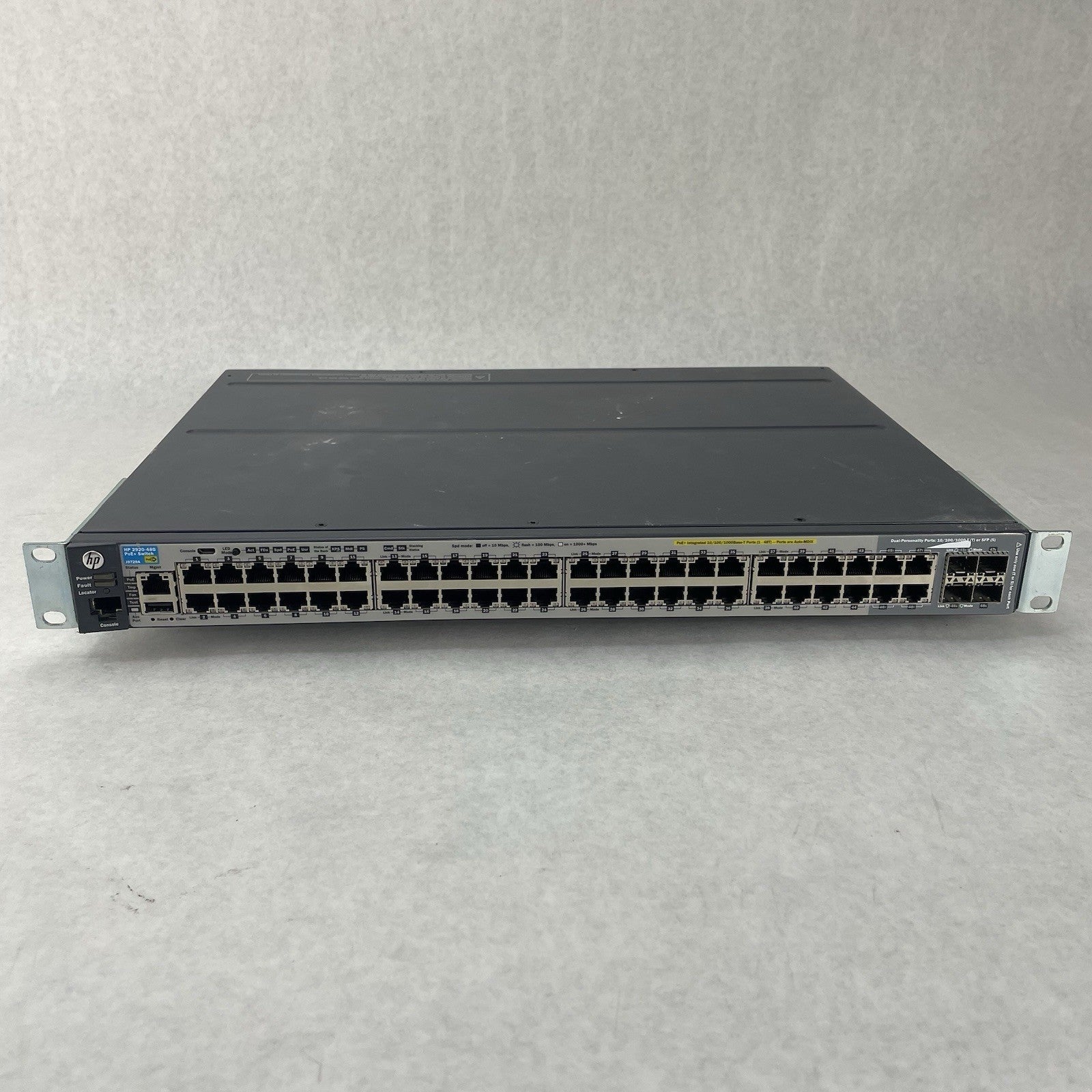 HP 2920-48G PoE+ J9729A 48-Port Gigabit Ethernet Switch No PS Tested & Reset1