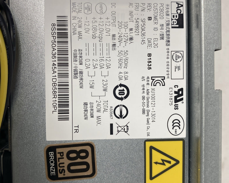 Lenovo ThinkCentre M93p SFF Intel Core i5-4590 3.30GHz 4GB RAM No HDD No OS