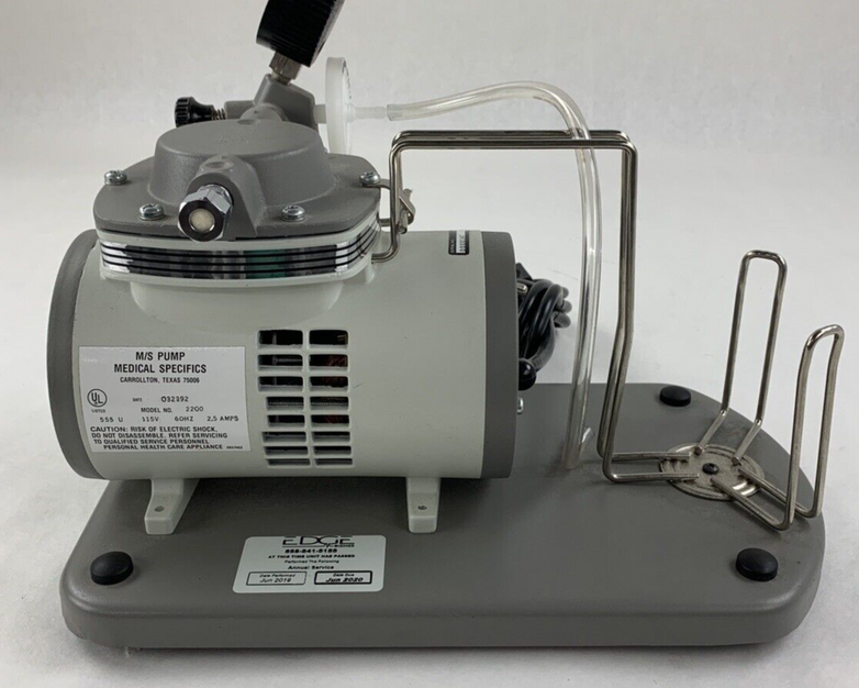 Medical Specifics 2200 M/S Pump Personal Suction Pump Powers and Pumps