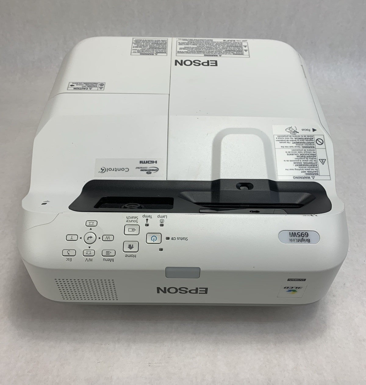 Epson PowerLite 695Wi H740A LCD Lamp Projector 371 Lamp Hours - No Remote3