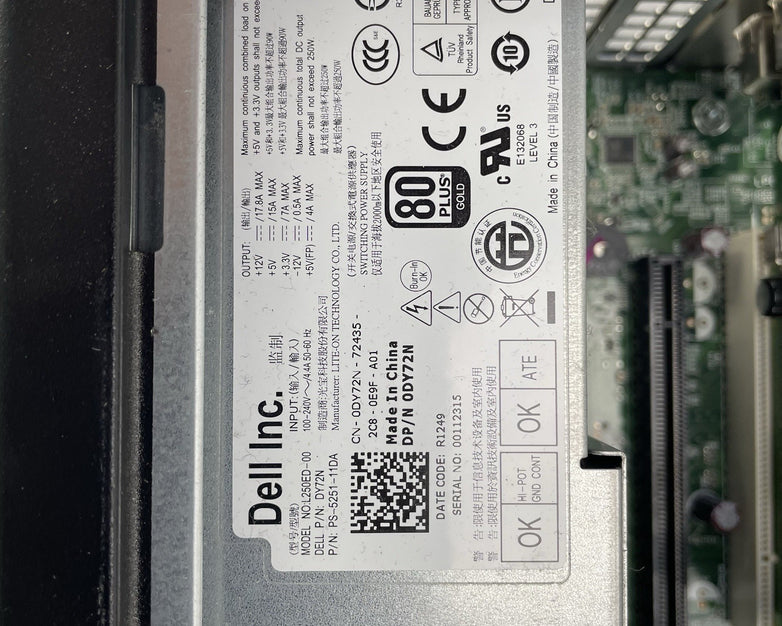 Dell Optiplex 7010 Desktop Intel i5-7470 3.20GHz 8GB RAM CD/DVD No HDD No OS