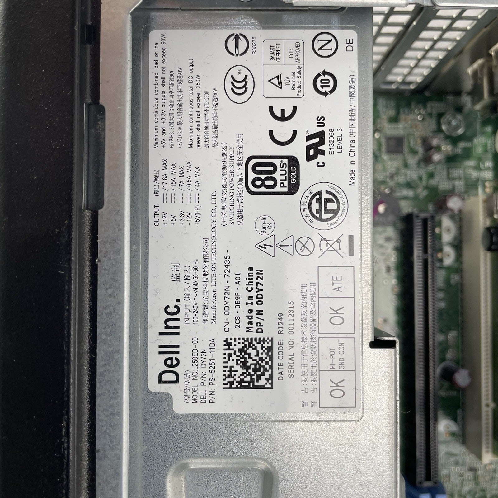 Dell Optiplex 7010 Desktop Intel i5-7470 3.20GHz 8GB RAM CD/DVD No HDD No OS