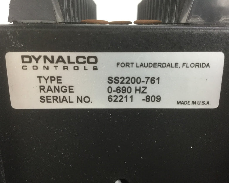 Dynalco Controls SS2200-761 Speed Transmitter Range to 690Hz