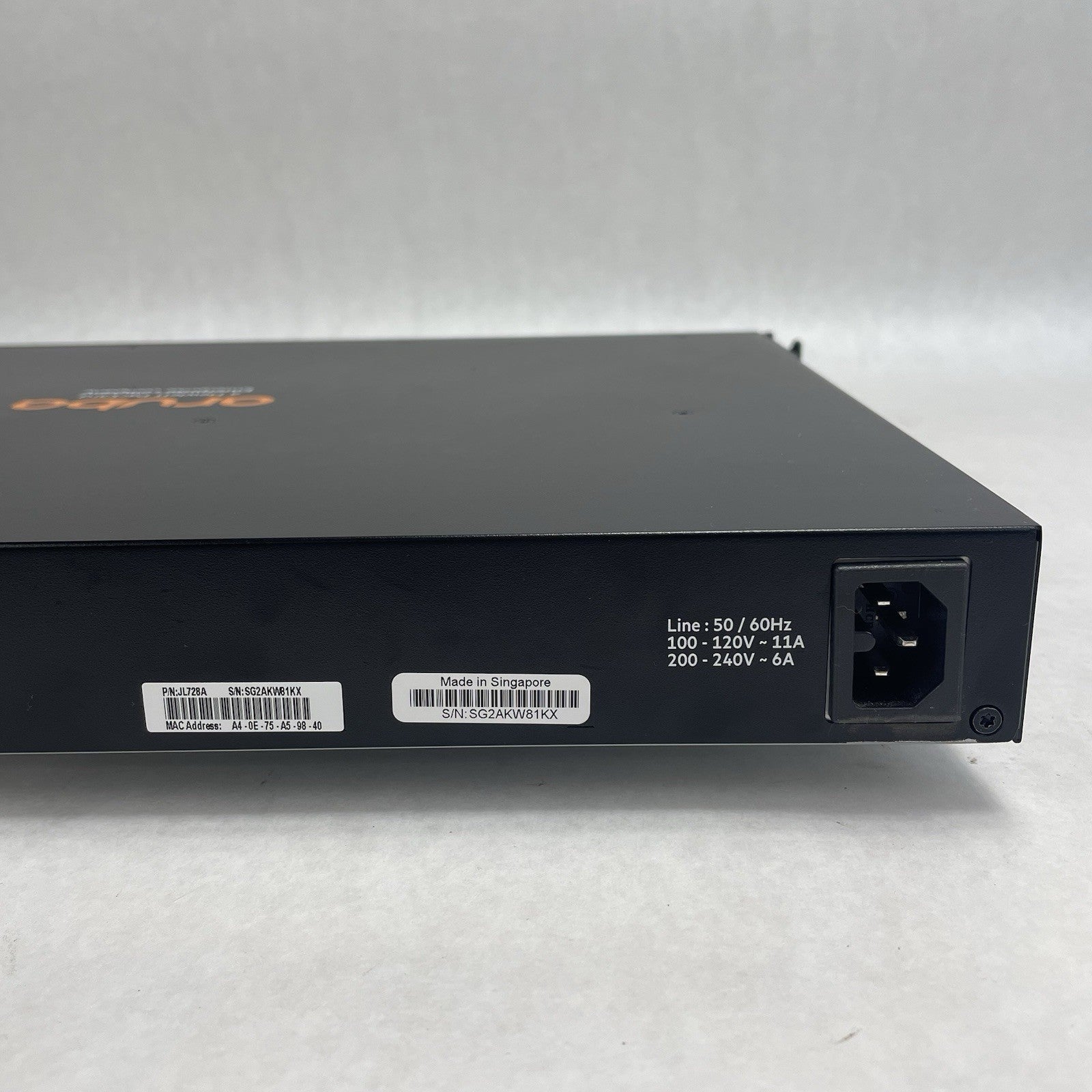 Aruba HP JL728A 6200F 48G Class4  4SFP+ Switch Tested and Factroy Reset7