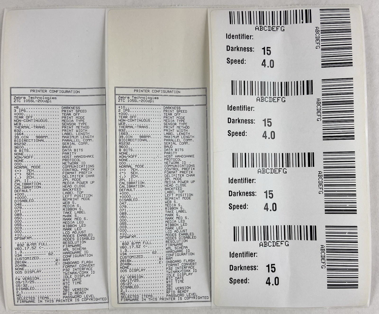 Zebra 105SL 203DPI Thermal Direct/Transfer Label Printer  10500-2001-0000 Tested