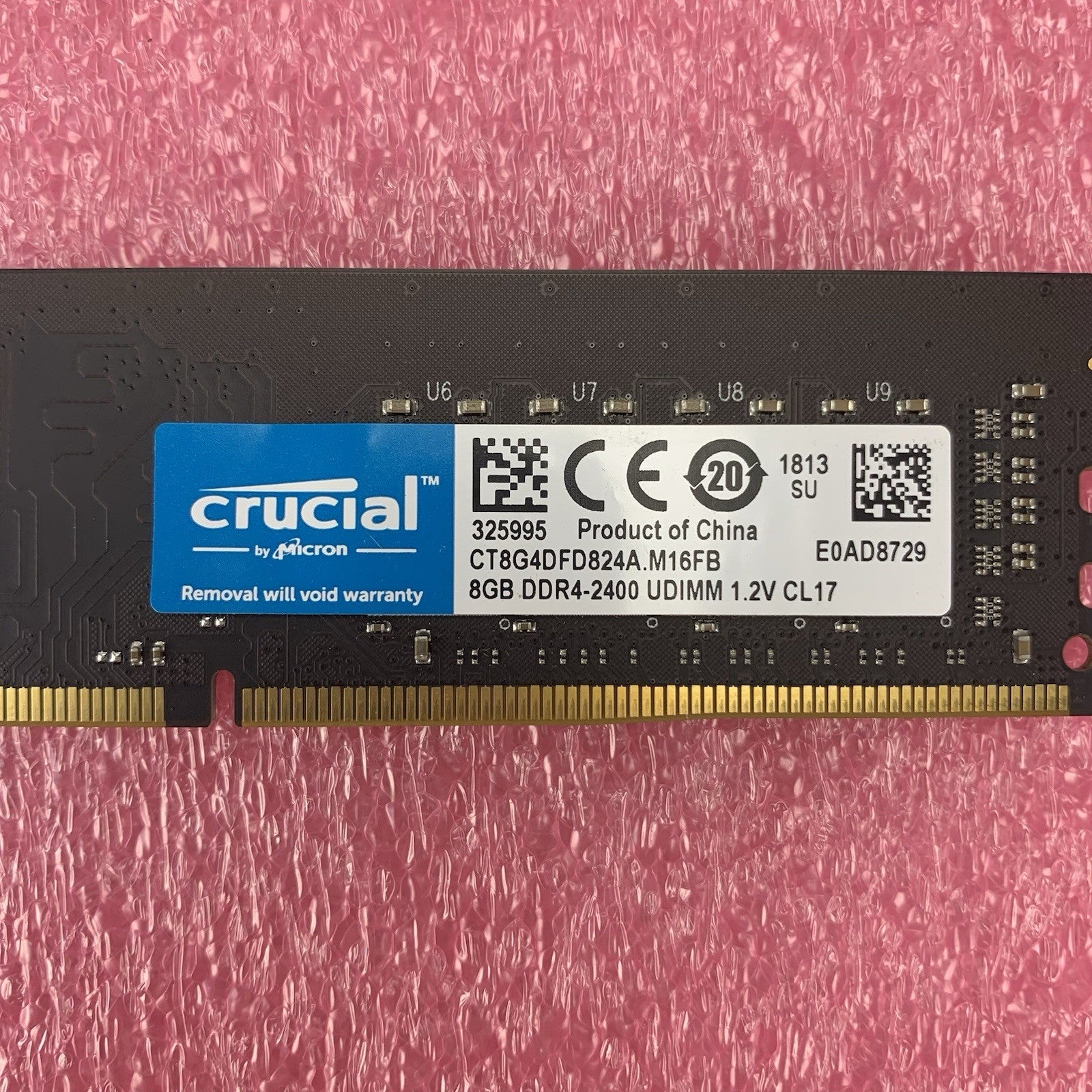 Micron Crucial CT8G4DFD824A.M16FB DDR4-2400 8GB 1Rx8 Desktop Memory RAM6