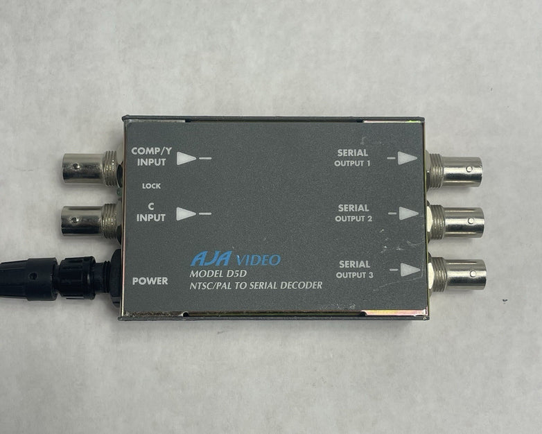 AJA Model D5D Video Converter NTSC/PAL to Serial Decoder Digital