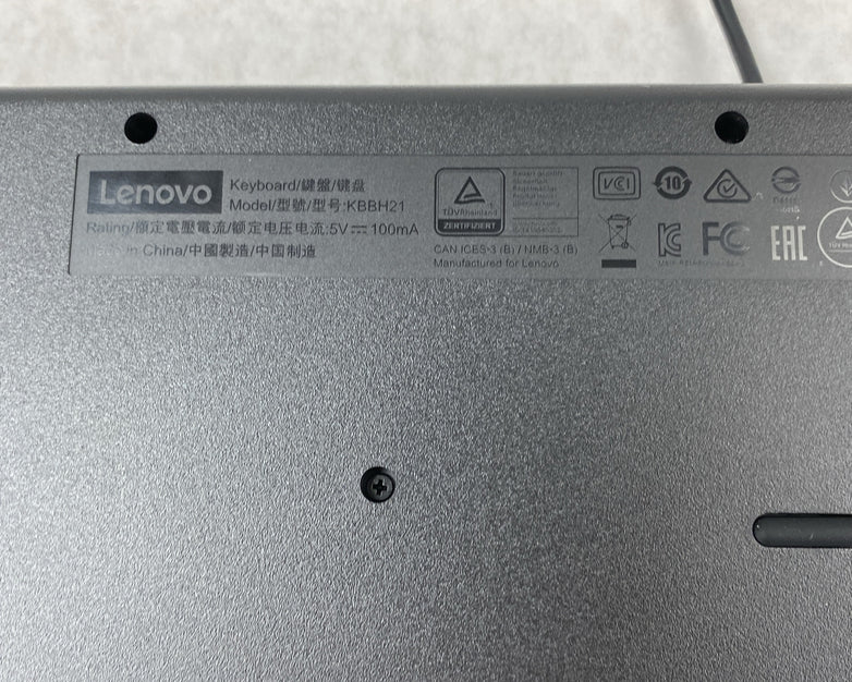 Lot of 4 Lenovo KBBH21 Traditional USB Wired Keyboards 00XH688