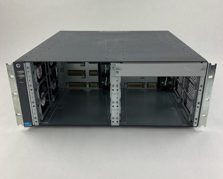 HP J9850A Aruba 5406 ZL2 Switch Chassis NO Modules 2x Power Supply Power Tested