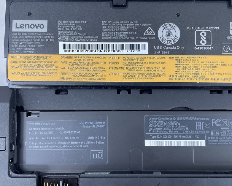 Lenovo ThinkPad T470 14" i5-6300U 2.40 GHz 8 GB RAM No SSD/OS/AC