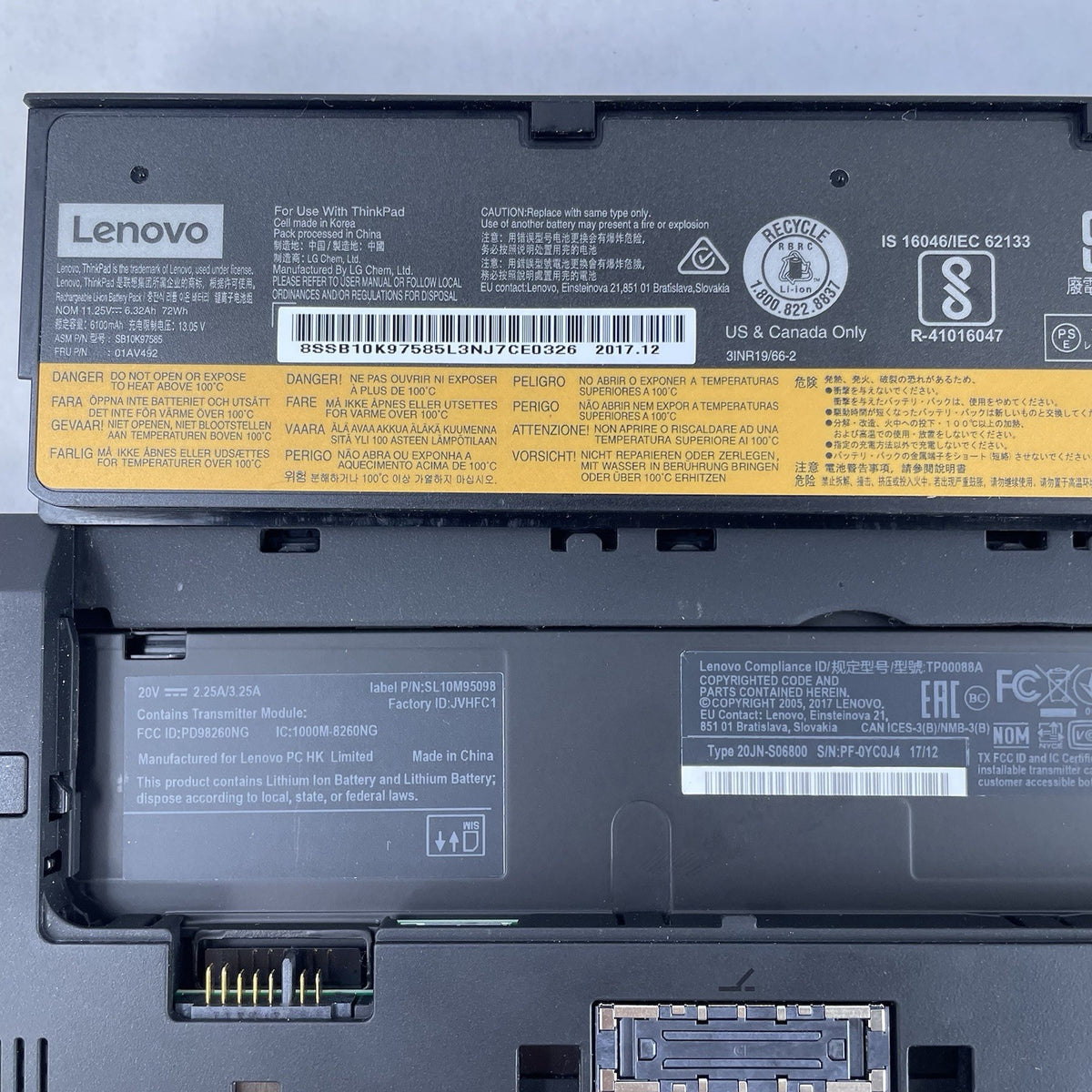 Lenovo ThinkPad T470 14" i5-6300U 2.40 GHz 8 GB RAM No SSD/OS/AC15