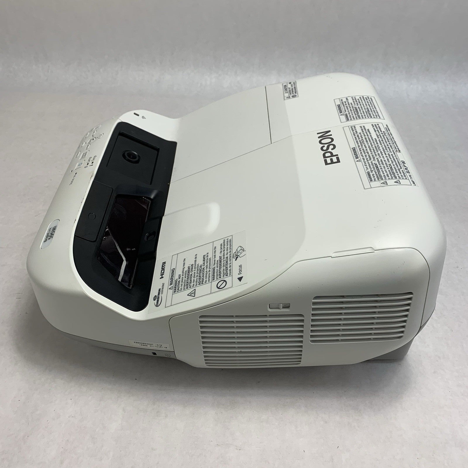 Epson H599A BrightLink 595Wi LCD Lamp Projector 1494 Lamp Hours - No Remote4