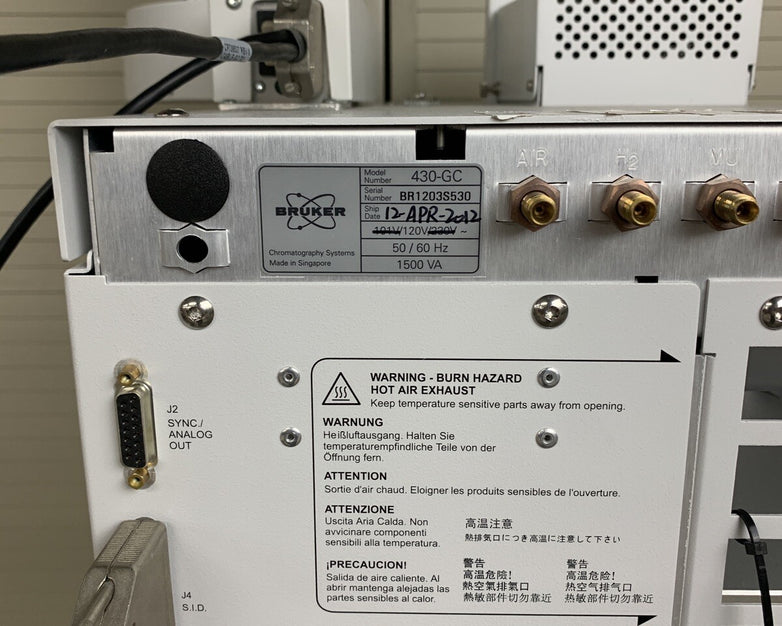 Bruker 430-GC Gas Chromatograph w/ Varian CP8400 Autosampler Powers Tested