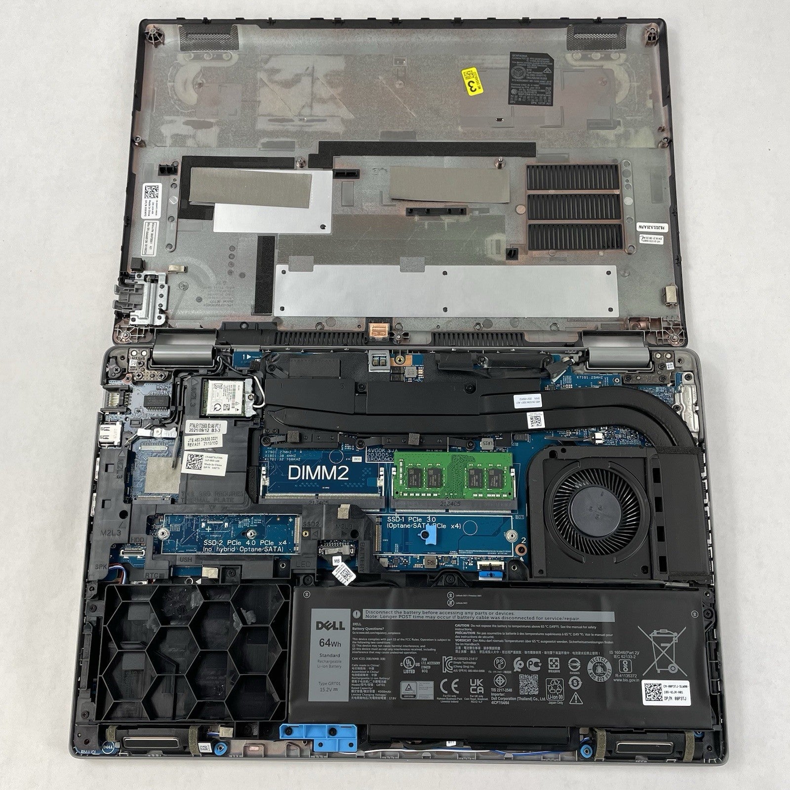 Dell Precision 3561 15.6" i5-11500H 2.90GHz 16GB RAM Quadro QN10-M3 No SSD/OS/AC16