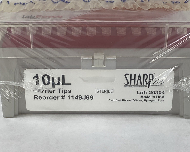 Sharp Elite 1149J69 10µl Clear Low-Retention Graduated Barrier Tips - 960 Tips