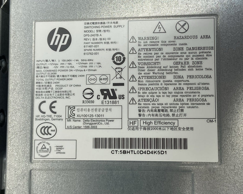 HP Compaq Pro 6300 SFF Intel Core i3-3220 3.3GHz 4GB RAM No HDD No OS