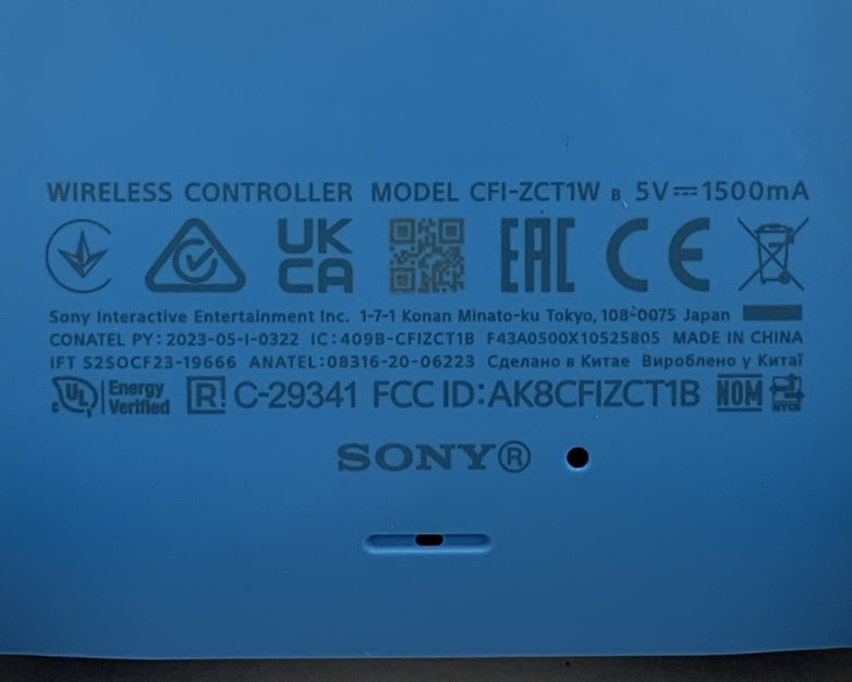 Sony CFI-ZCT1W Starlight Blue DualSense Wireless Controller for Playstation 5