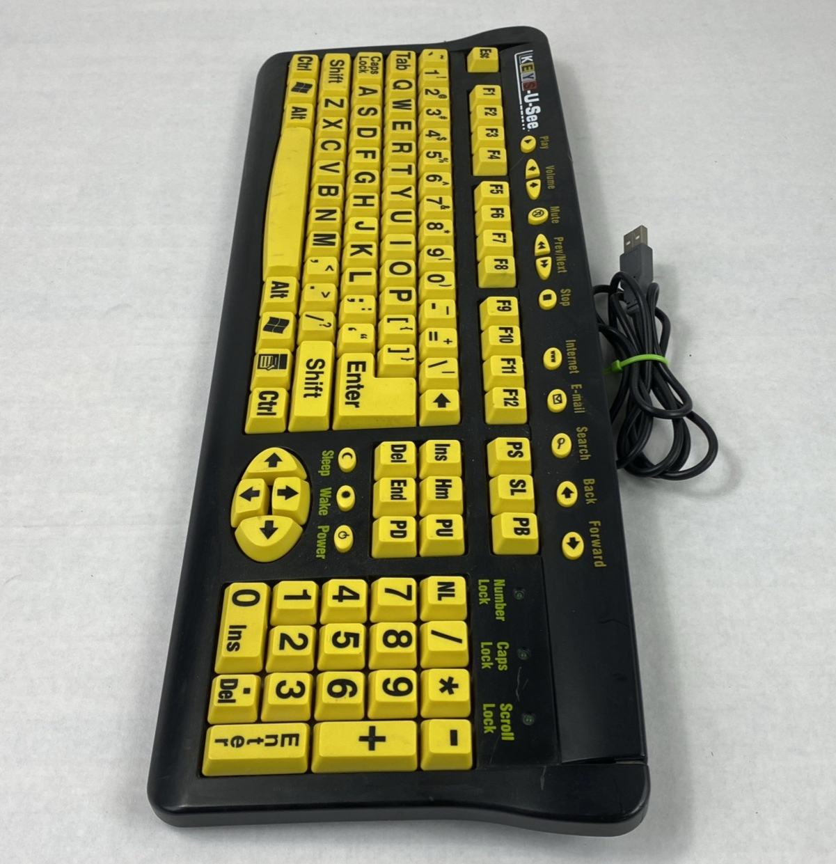 KEYS-U-SEE YKB-LPB-USB Wired USB Keyboard Tested