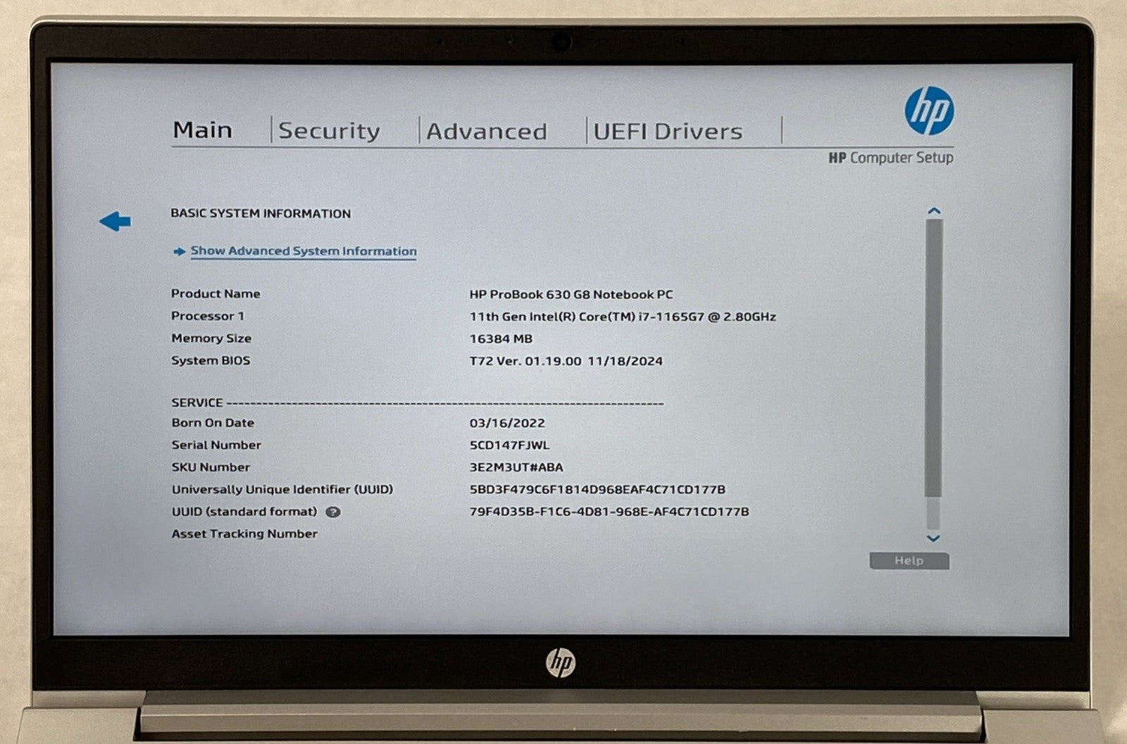 HP ProBook 630 G8 Intel Core i7-1165G7 2.80GHz 16GB RAM 13.3" No HDD No OS No AC