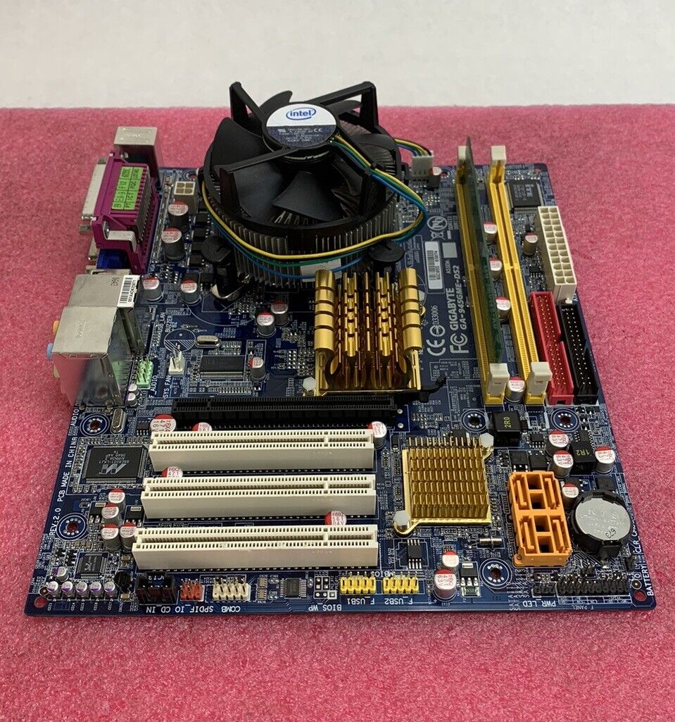 Gigabyte 945GME-DS2 Motherboard Intel Core 2 Duo 6420 2.13GHz 256MB RAM