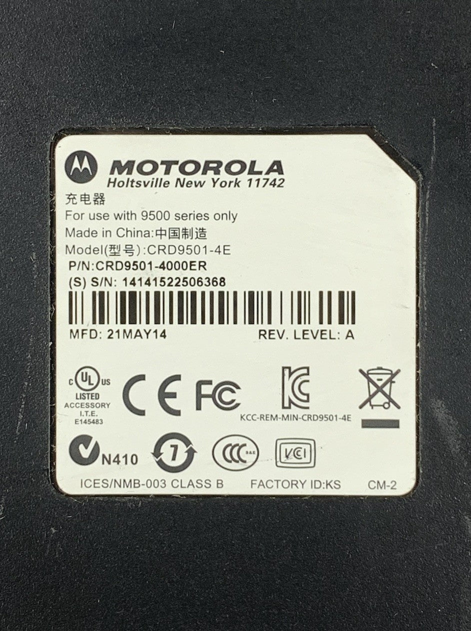 Motorola CRD9501-4E 9500 Series 4-Slot Charging Cradle9
