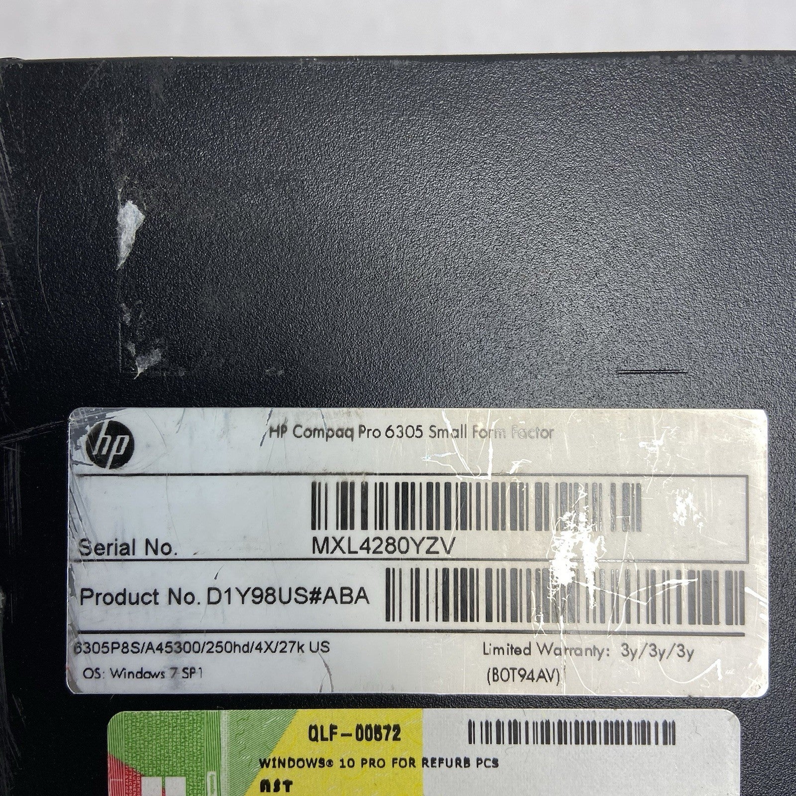 HP Compaq Pro 6305 SFF AMD A4-5300B 3.4GHz 4GB RAM No HDD No OS3