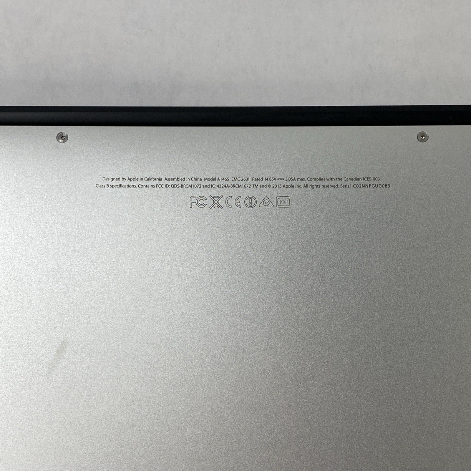 Apple MacBook Air A1465 2014 11" 1.4GHz i5 4GB RAM 120GB SSD os11.7.11 14 Cycles21