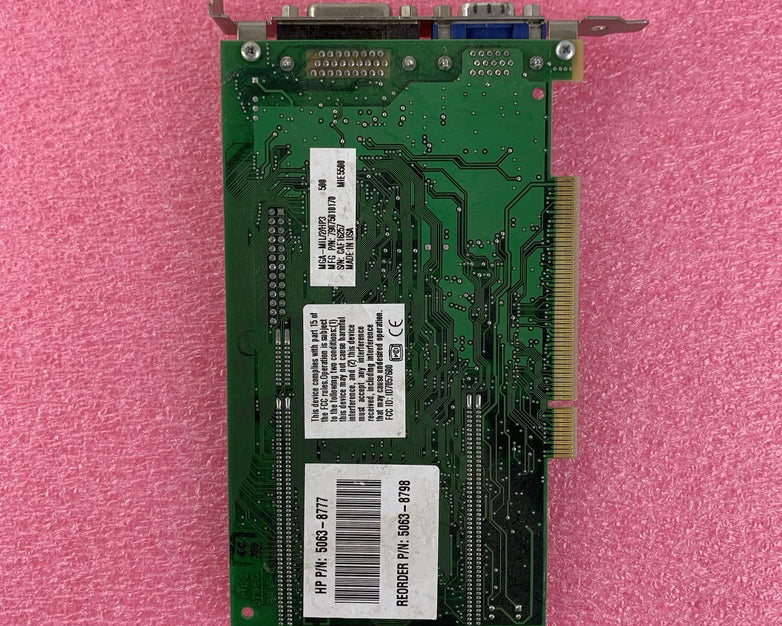 Matrox 5063-8777 Millennium PCI Video Graphics Card - Untested