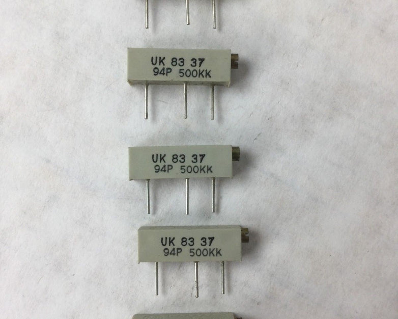 Allen Bradley Potentiometer, UK 83 37, 94P 500KK, (Lot of 5) NEW