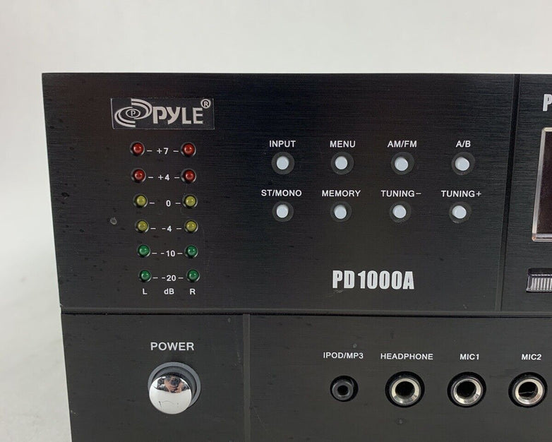Pyle PD1000A Home and Office AMP Receiver Stereo Tested No Remote