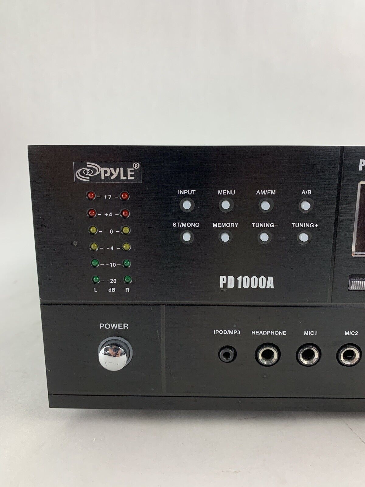 Pyle PD1000A Home and Office AMP Receiver Stereo Tested No Remote