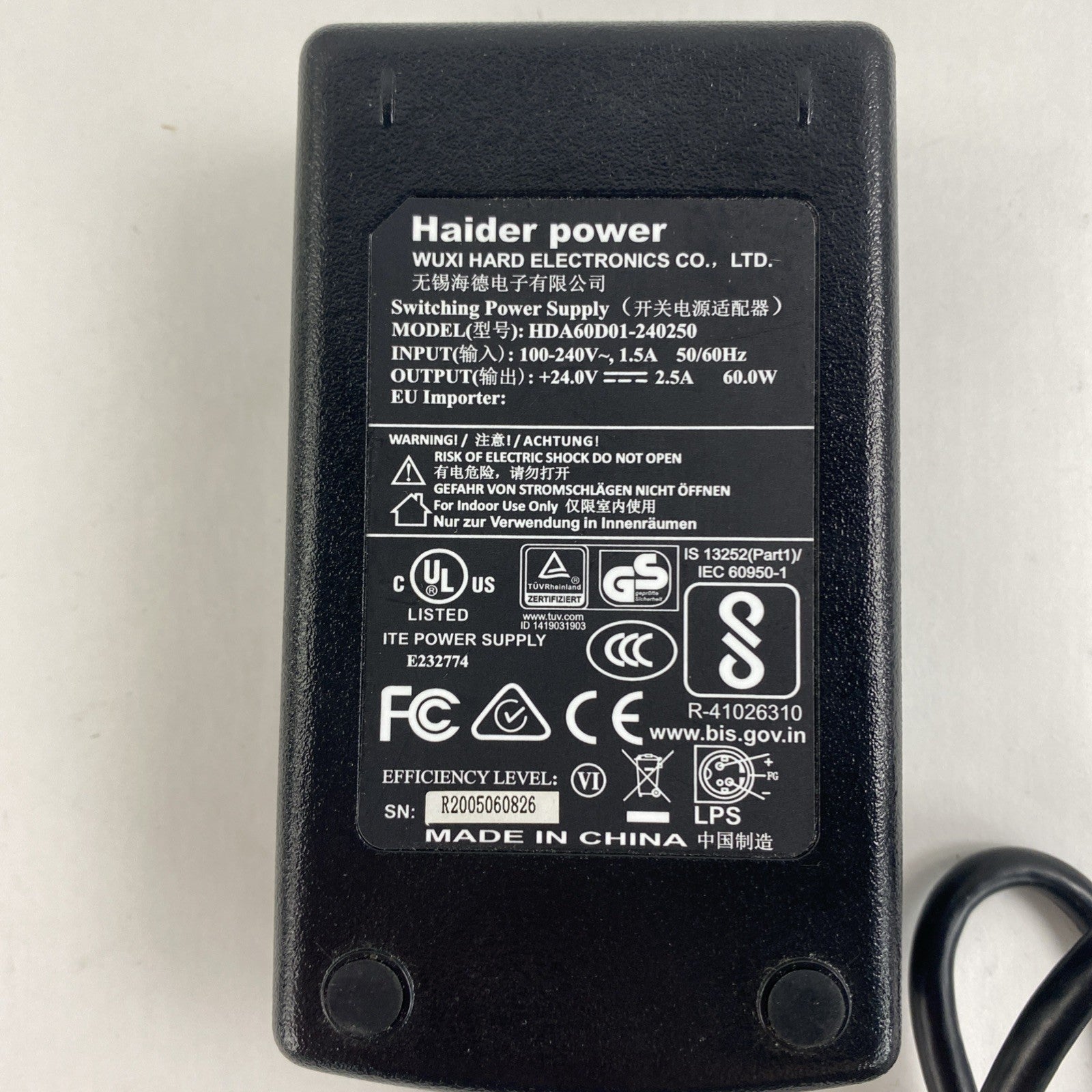 Haider Power HDA60D01-240250 60W Switching Power Supply Lot of 54