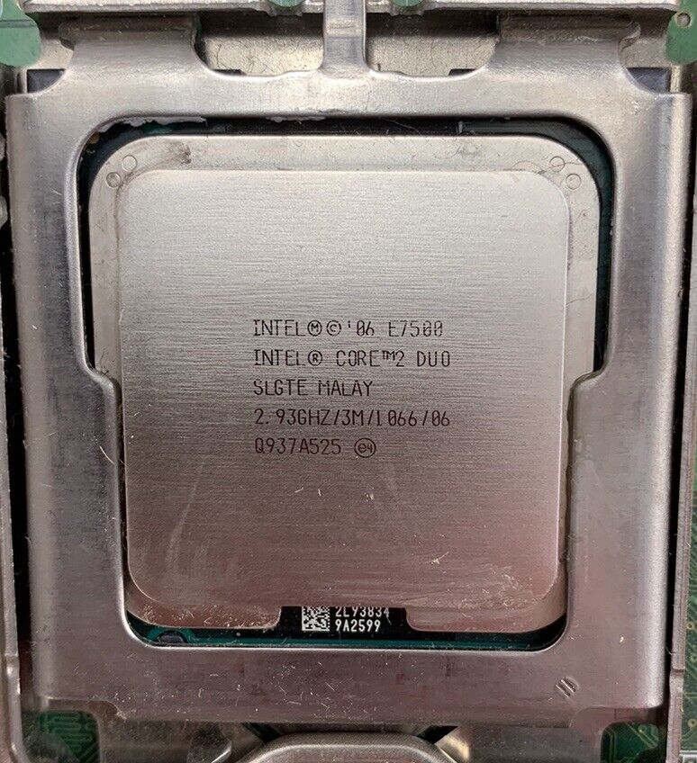 Dell Optiplex 760 M863N Motherboard Intel Core 2 Duo E7500 2.93GHz 2GB RAM