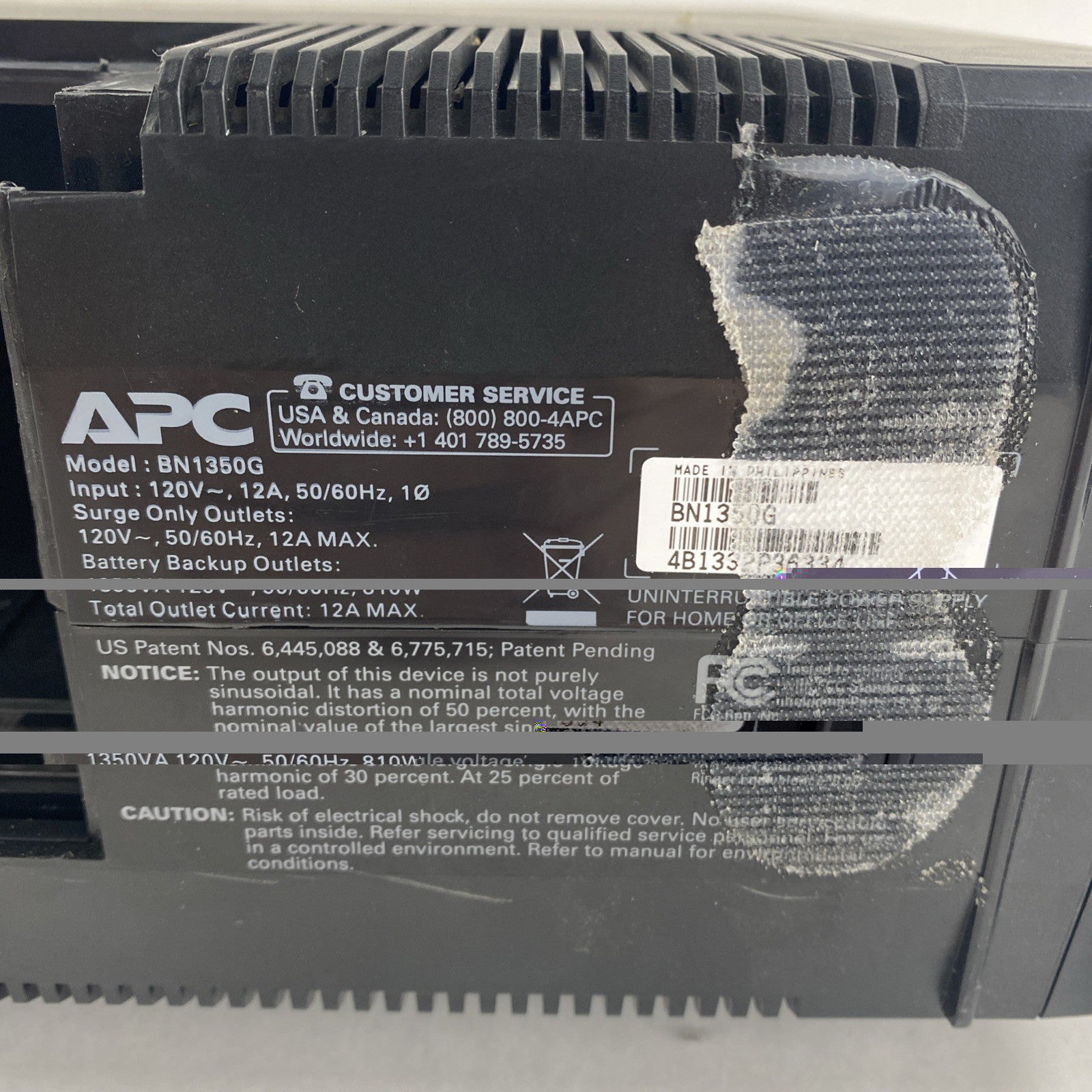 APC BN1350G Back-UPS NS1350 No Batteries Tested8