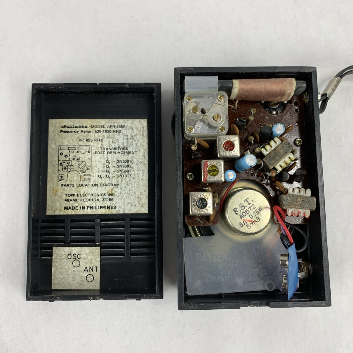 Vintage Juliette Solid State AM Pocket Transistor Radio APR-256F - Tested2