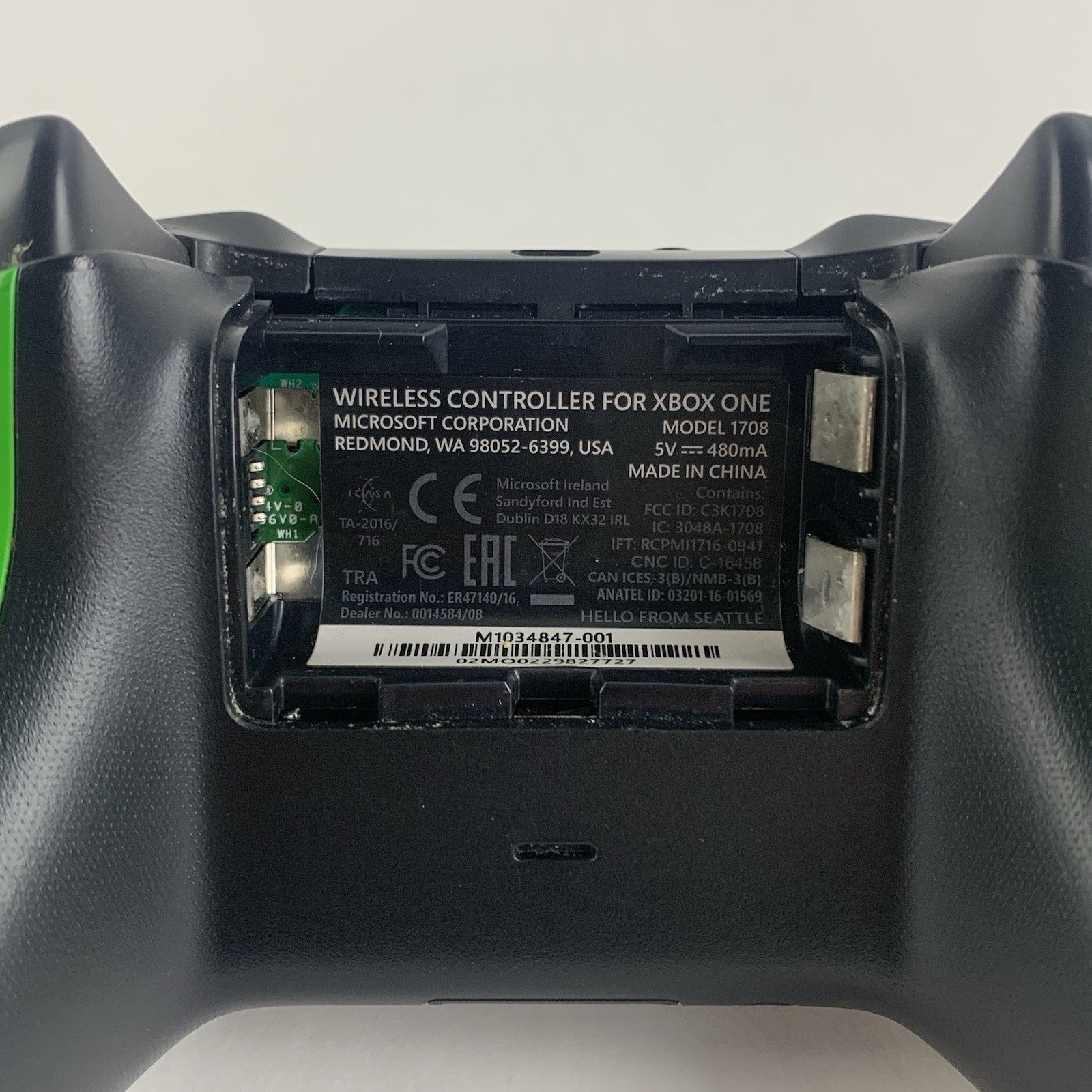 Microsoft Xbox One Wireless Controller Minecraft Creeper 1708 Tested7