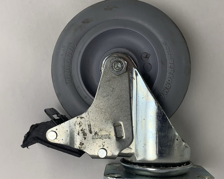 Colson 5" Rubber Performa Swivel Locking Casters Lot of 4x