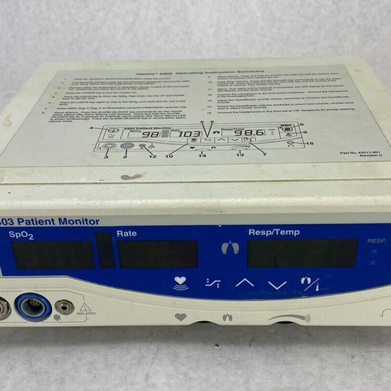 SDI Vet/Ox 4403 Patient Monitor Part No. 92000-001 No Power Supply Untested