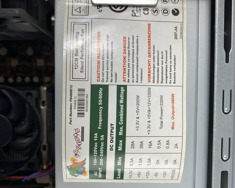 HP Pavilion a1000n MT Intel Celeron 2.93GHz 1GB RAM No HDD No OS