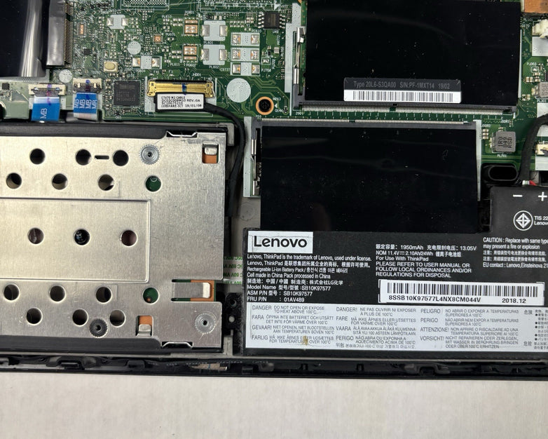 Lenovo ThinkPad T480 14" Laptop i5-8350 1.7 GHz 8 GB Ram No OS No HDD No AC