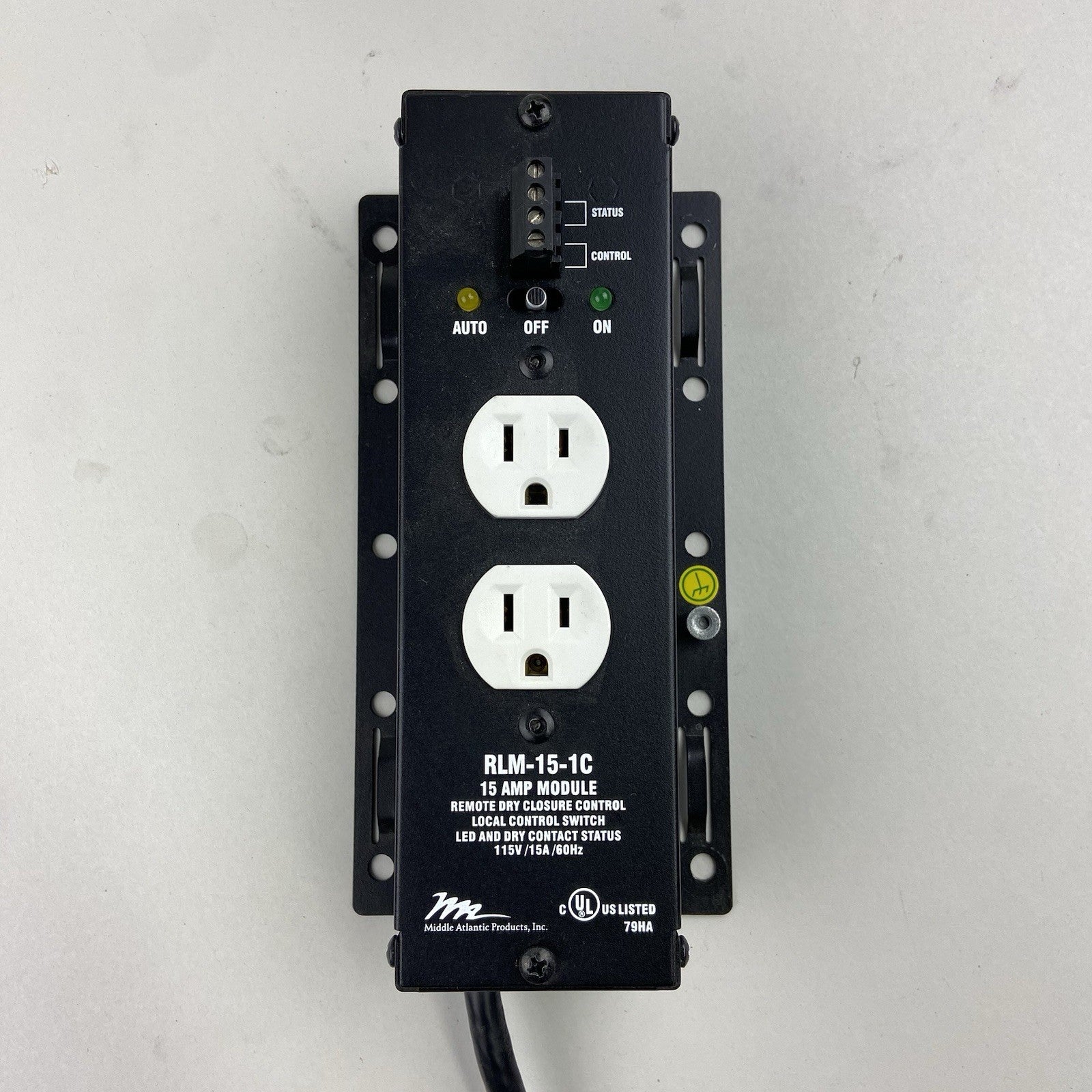 Middle Atlantic RLM-20-1C 20 Amp Power Module Remote 12V DC Control Cut Power2